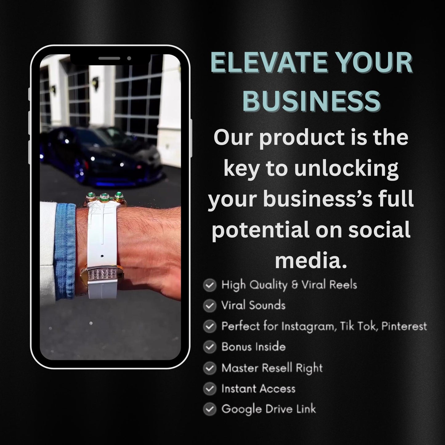 4500+ Viral Luxury Lifestyle Reels 2025 | MRR/PLR, High Quality |