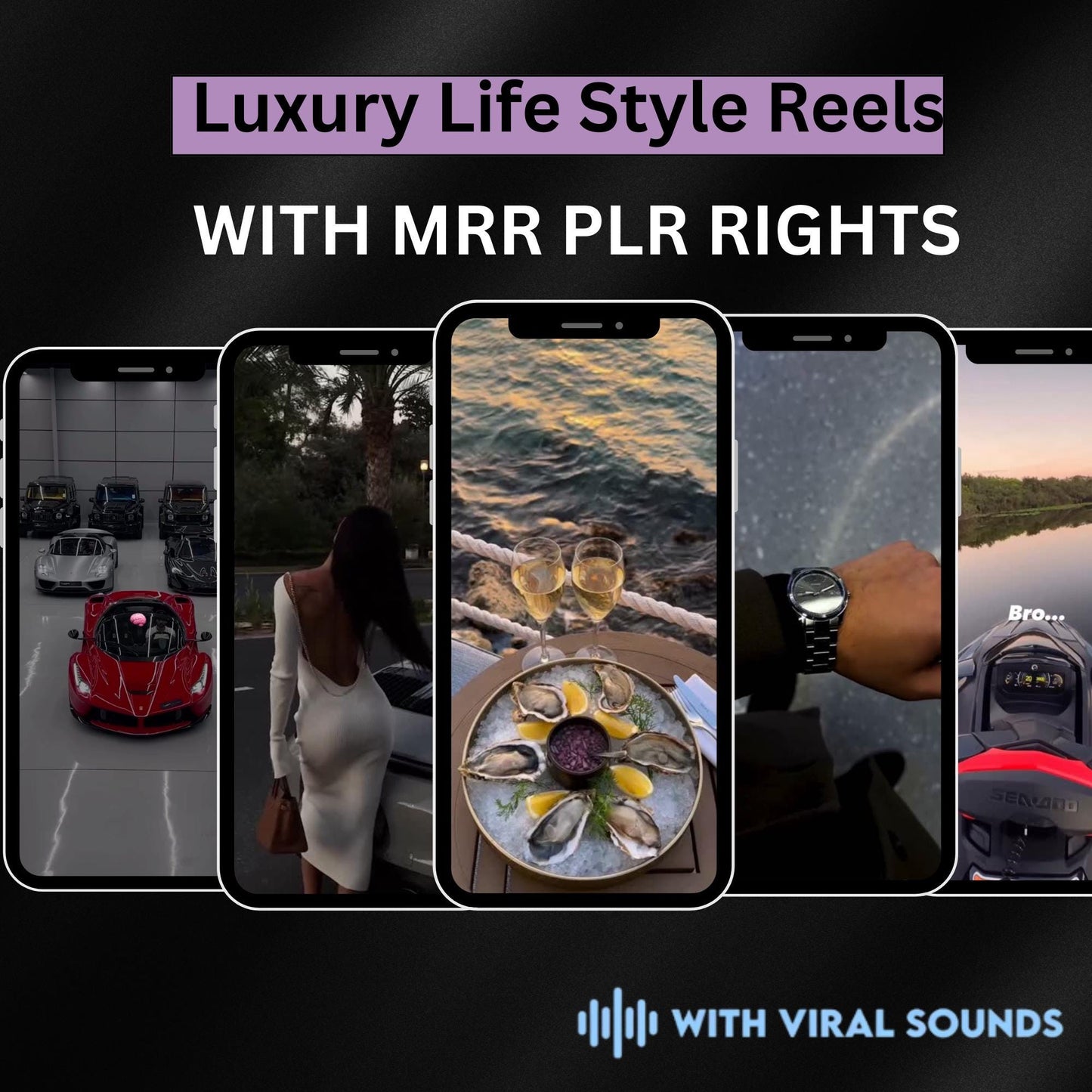 15.000+ Viral Luxury Rich Lifestyle Videos Reels | MRR PLR |