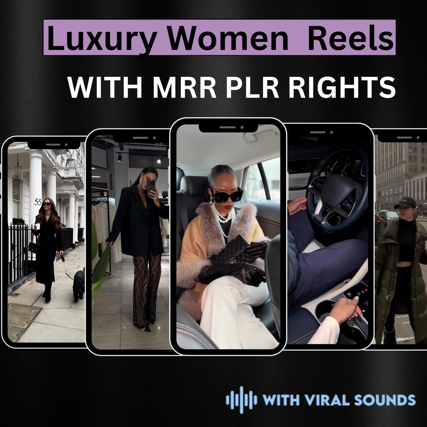 4500+ Viral Luxury Lifestyle Reels 2025 | MRR/PLR, High Quality |