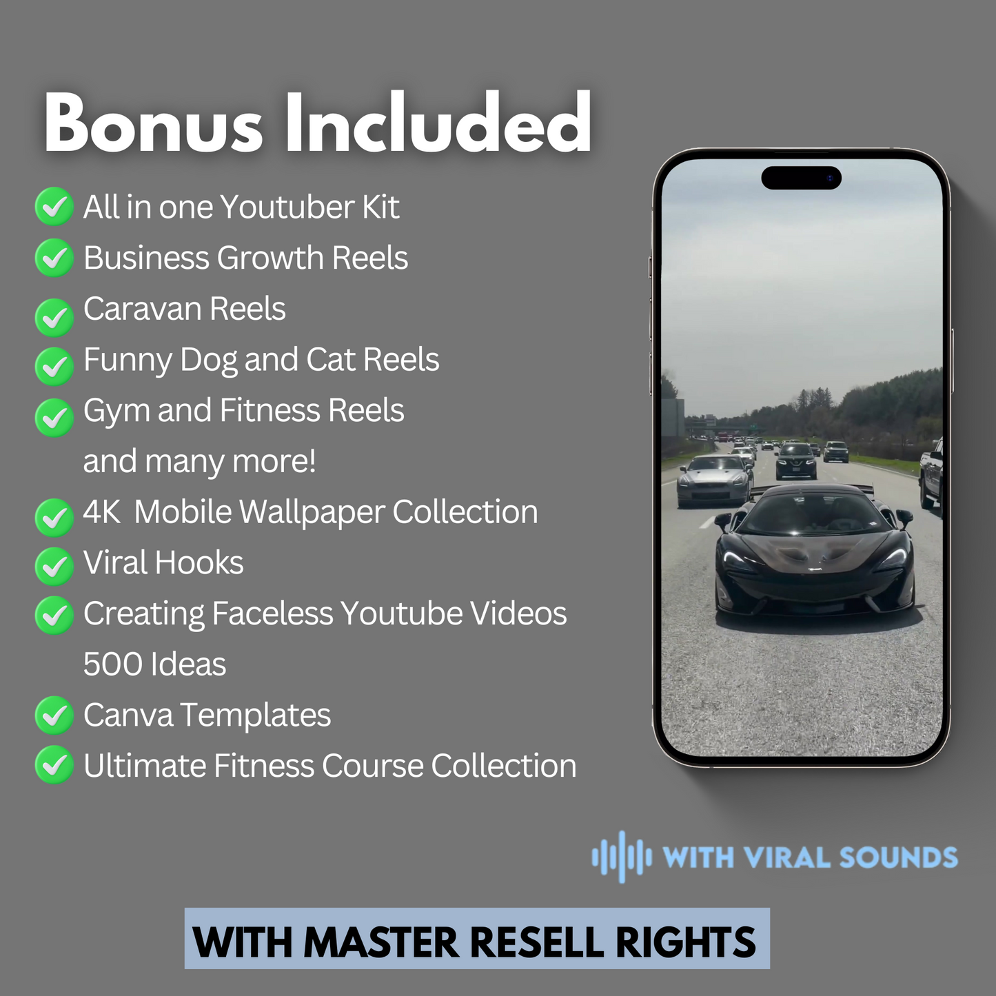 30.000+ Viral Luxury Rich Lifestyle Videos Reels | MRR & PLR |