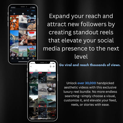 30,000+ Viral Luxury Rich Lifestyle Videos Reels | Cars, Yacht, Plane, Millionaire, TikTok, Instagram, YouTube | MRR & PLR |