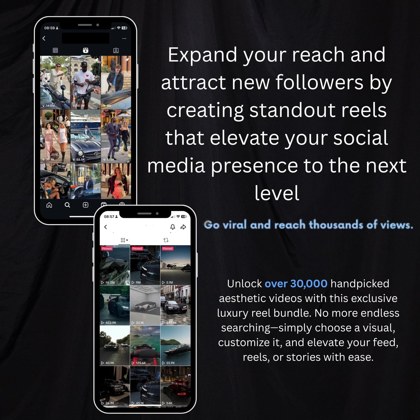 20.000+ Viral Luxury Rich Lifestyle Videos Reels | MRR PLR |