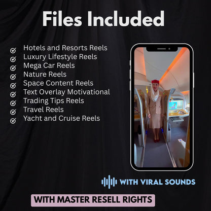 20.000+ Viral Luxury Rich Lifestyle Videos Reels | MRR PLR |