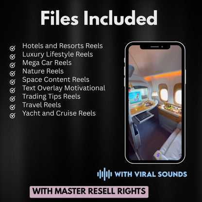 15.000+ Viral Luxury Rich Lifestyle Videos Reels | MRR PLR |