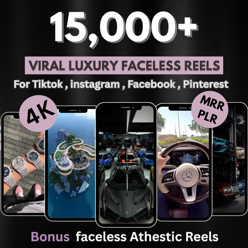 15.000+ Viral Luxury Rich Lifestyle Videos Reels | MRR PLR |