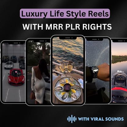 30,000+ Viral Luxury Rich Lifestyle Videos Reels | Cars, Yacht, Plane, Millionaire, TikTok, Instagram, YouTube | MRR & PLR |