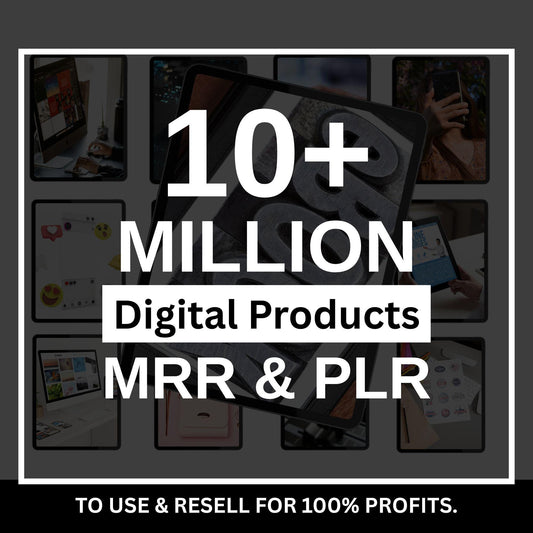 10 Million+ Ultimate PLR MRR Bundle Ideal for Passive Income, Plr Mrr Digital Products, Master Resell Rights, All our PLR Digital Products