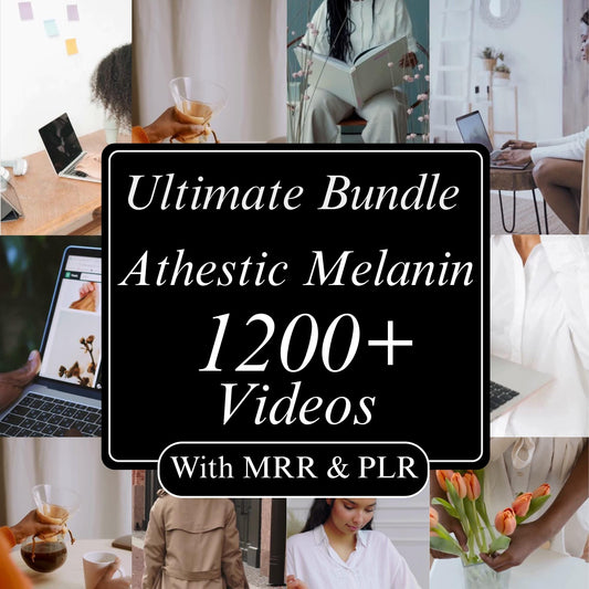 1200+ Faceless Melanin Aesthetic Reels | Viral Instagram Video Bundle for Digital Marketing | Master Resell Rights + PLR ,Black Women Reels