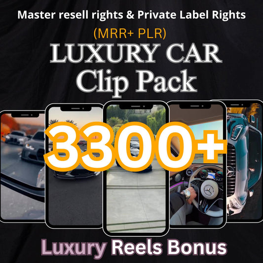 3300+ Luxury Car Reels 2025 | Digital Download Master Resell Rights |  Luxury Car Clip Pack | Sport Cars, Viral Reels | Instagram Reels